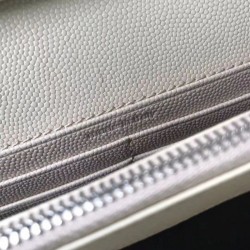 YSL Saint Laurent Granulato Matelasse Chain Portafoglio Beige YSL Saint Laurent Granulato Matelasse Chain Portafoglio Beige