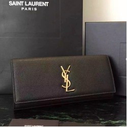Replica perfette Saint Laurent classico nero grano Monogramme Pochette