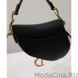 Mini borsa da sella Christian Dior con cinturino nero