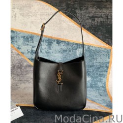 Imitazione YSL Saint Laurent Le 5 A 7 Borsa Hobo Piccola Morbida In Pelle Liscia Nera Imitazione YSL Saint Laurent Le 5 A 7 Borsa Hobo Piccola Morbida In Pelle Liscia Nera