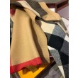Burberry classico grande scialle in cashmere a quadri 60 x 180 marrone