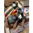 Burberry classico grande scialle in cashmere a quadri 60 x 180 marrone