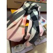 Pari all'originale replica Burberry scialle classico in cashmere con motivo check grande 60 x 180 rosa