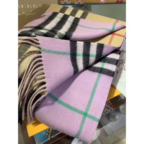 Qualità superiore replica Burberry Scialle in cashmere con motivo check classico 30 x 250