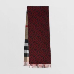 Replica Scialle in lana cashmere double face Burberry 30 x 180 Griffate