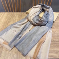 Replica Qualità superiore replica Sciarpa Burberry classica in cashmere con motivo tartan e ricamo cavallo 100 x 200 Griffate