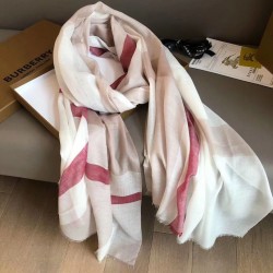 Replica Pari all'originale replica Sciarpa Burberry classica in cashmere con motivo tartan e ricamo cavallo 100 x 200 Griffate