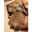Qualità superiore replica Dettagli perfetti Scialle Burberry Aquatic Cashmere Small Check 75 x 220 Marrone