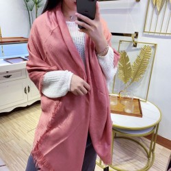 Dupe Wool GG jacquard Sciarpa quadrata double face Rosa imitazioni perfette Replica Wool GG jacquard Sciarpa quadrata double face Rosa Griffate