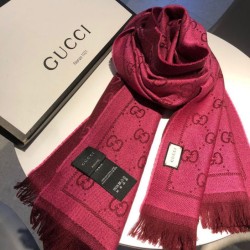 Replica Qualità superiore replica Sciarpa Classic jacquard in lana 48 x 180 Viola Griffate