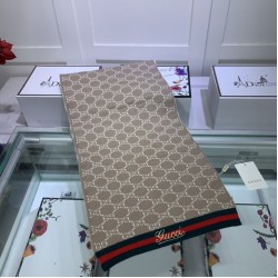 Dupe Sciarpa cashmere jacquard 30 x 190 Marrone imitazioni perfette Replica Sciarpa cashmere jacquard 30 x 190 Marrone Griffate