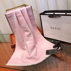 Replica Qualità superiore replica Sciarpa in lana bicolore double face 50 x 200 Rosa Griffate