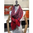 Hermes divertente scialle di seta cashmere testa di cavallo 140 rosso