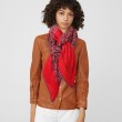 Hermes divertente scialle di seta cashmere testa di cavallo 140 rosso