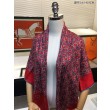 Hermes divertente scialle di seta cashmere testa di cavallo 140 rosso