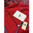 Hermes divertente scialle di seta cashmere testa di cavallo 140 rosso