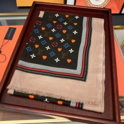 Replica Sciarpa lunga 100 x 200 in cashmere stampato Griffate