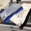 Pari all'originale replica Scialle Burberry BT Cashmere 50 x 185