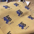 Scialle Burberry in lana e cashmere con motivo check double-face e logo 30 x 180 marrone