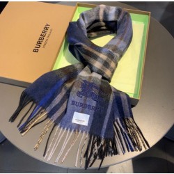 Qualità superiore replica Scialle Burberry misto cashmere e lana 32 x 200