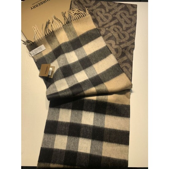 Scialle in lana cashmere double face Burberry 30 x 180