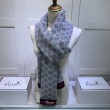 Sciarpa cashmere jacquard 30 x 190 Grigio