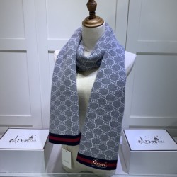 Sciarpa cashmere jacquard 30 x 190 Grigio