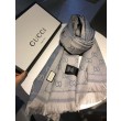Sciarpa Classic jacquard in lana 48 x 180 Grigio