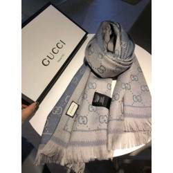 Sciarpa Classic jacquard in lana 48 x 180 Grigio