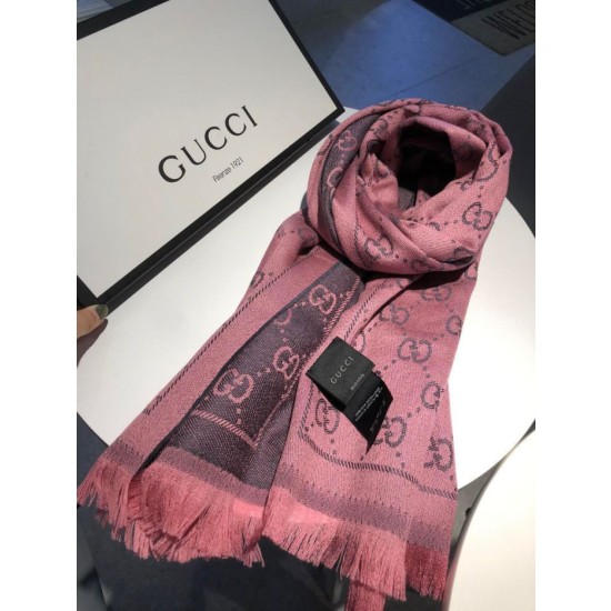 Sciarpa Classic jacquard in lana 48 x 180 rosa