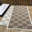 Pari all'originale replica Sciarpa Classic Wool GG jacquard Caffè