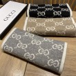 Sciarpa Classic Wool GG jacquard Grigia