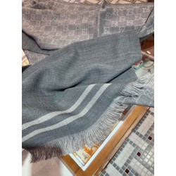 Sciarpa da uomo classica in cashmere double face Grigio
