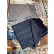 Sciarpa da uomo classica in cashmere double face Grigio