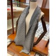 Sciarpa da uomo classica in cashmere double face Grigio