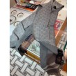 Sciarpa da uomo classica in cashmere double face Grigio