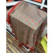 Qualità superiore replica Sciarpa Double G in cashmere con motivo mela intrecciata