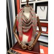 Qualità superiore replica Sciarpa Double G in cashmere con motivo mela intrecciata