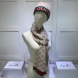 Alta gamma replica Sciarpa e cappello classici in jacquard cashmere marrone / rosso