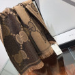 Sciarpa in cashmere con logo jacquard GG Lurex Marrone Sciarpa in cashmere con logo jacquard GG Lurex Marrone