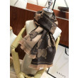 Sciarpa in cashmere con logo jacquard GG Lurex Marrone Sciarpa in cashmere con logo jacquard GG Lurex Marrone