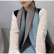 Sciarpa in cashmere jacquard con motivo GG 23 x 180 Azzurro