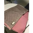 Pari all'originale replica Sciarpa in cashmere jacquard con motivo GG 23 x 180 Rosa