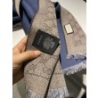 Sciarpa in cashmere jacquard GG 23 x 180 blu scuro