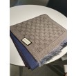Sciarpa in cashmere jacquard GG 23 x 180 blu scuro