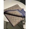 Sciarpa in cashmere jacquard GG 23 x 180 blu scuro