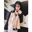 Alta gamma replica Sciarpa in lana bicolore double face 50 x 200 marrone