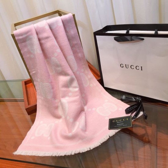 Qualità superiore replica Sciarpa in lana bicolore double face 50 x 200 Rosa