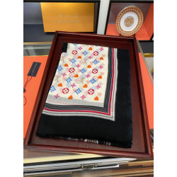 Sciarpa lunga in cashmere stampato 100 x 200