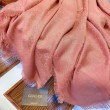 Wool GG jacquard Sciarpa quadrata double face Rosa